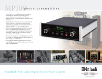 McIntosh MP-100 - Brochure 